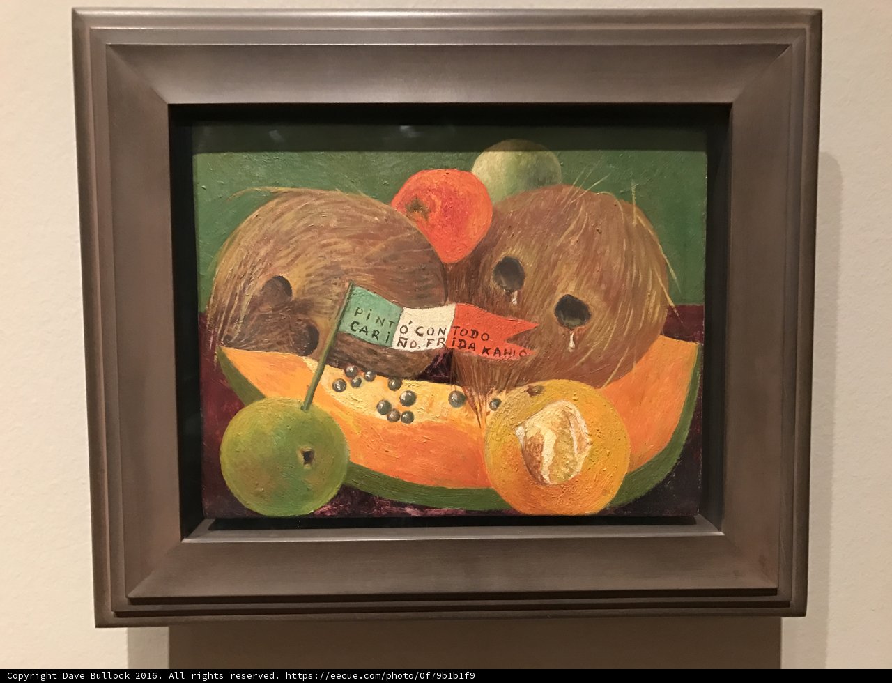Fruits and a Coconut Displayed in Modern Art