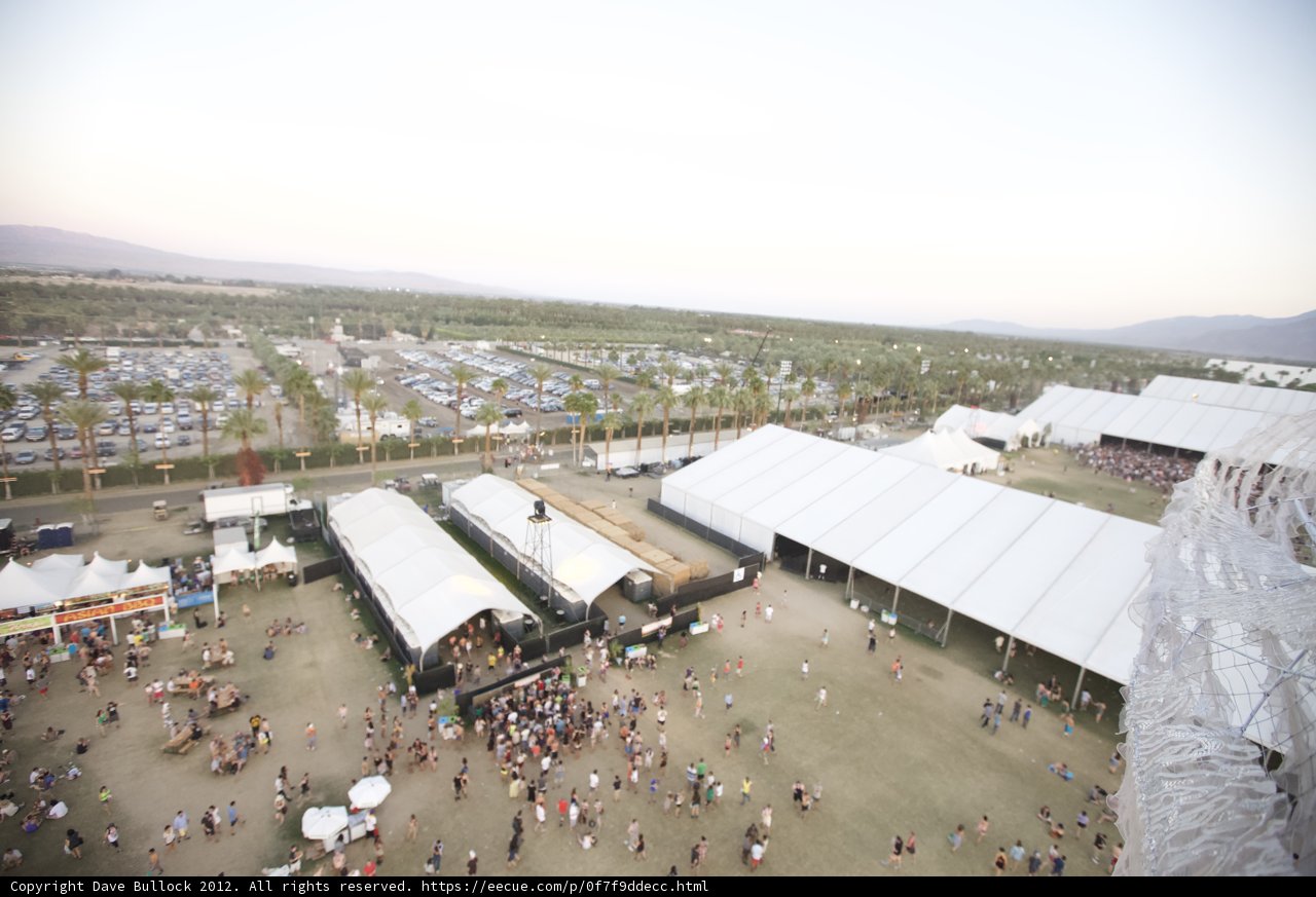 A Bird's Eye View of Coachella's Colorful Crowd