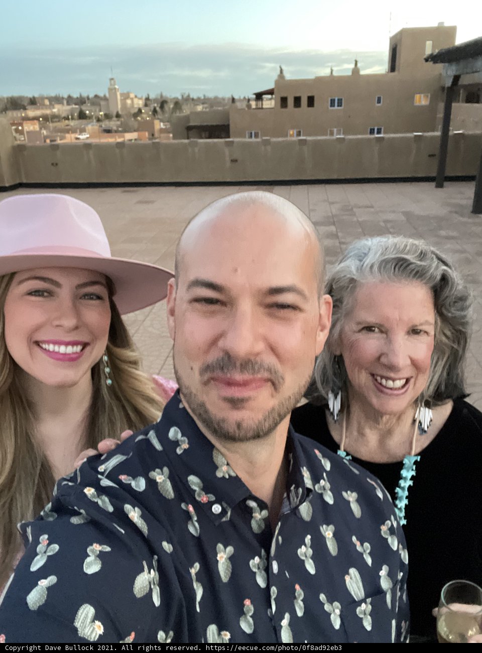 Group Selfie with a Santa Fe Local
