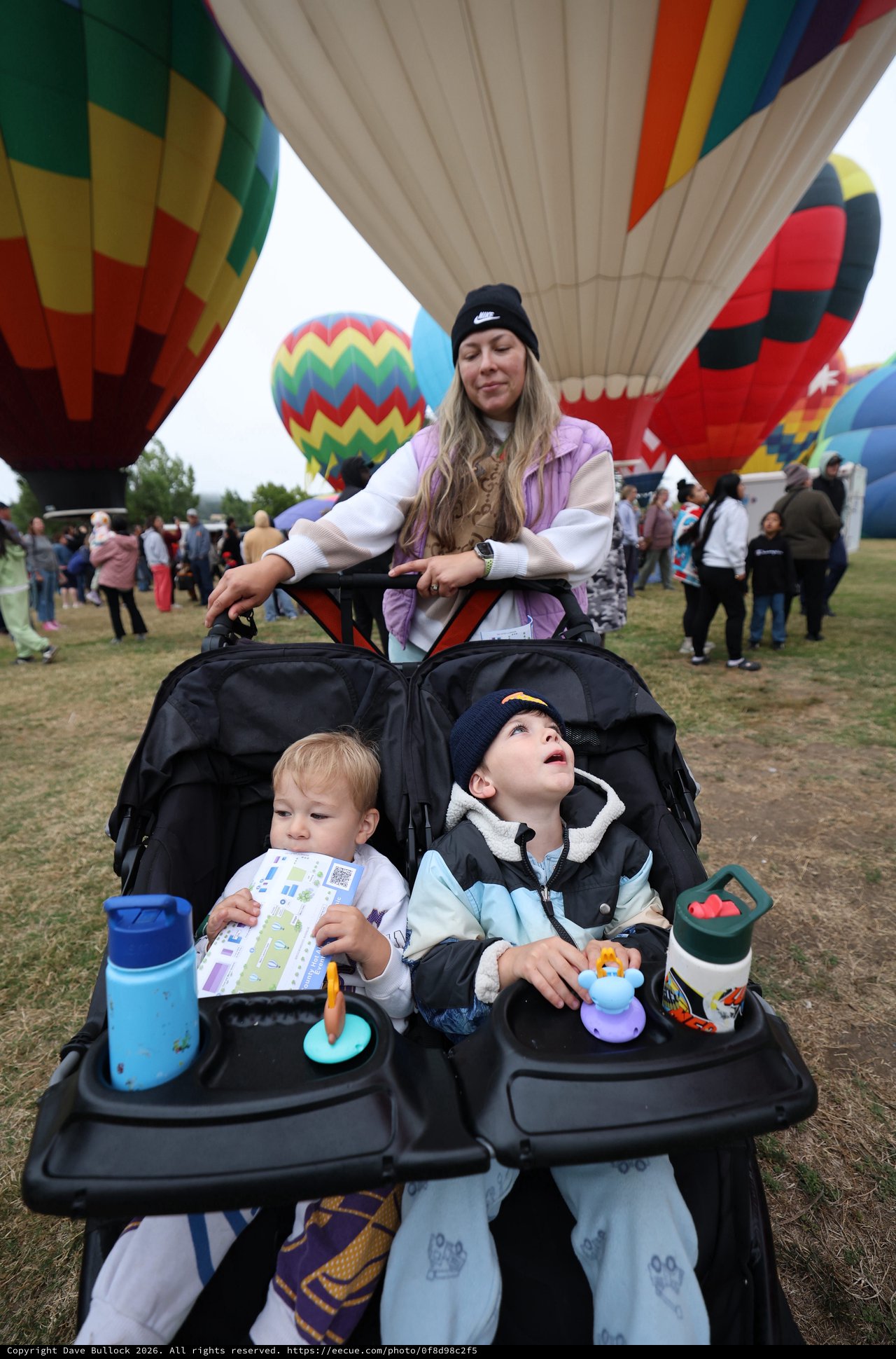 Family Wonder at Hot Air Balloon Festival
