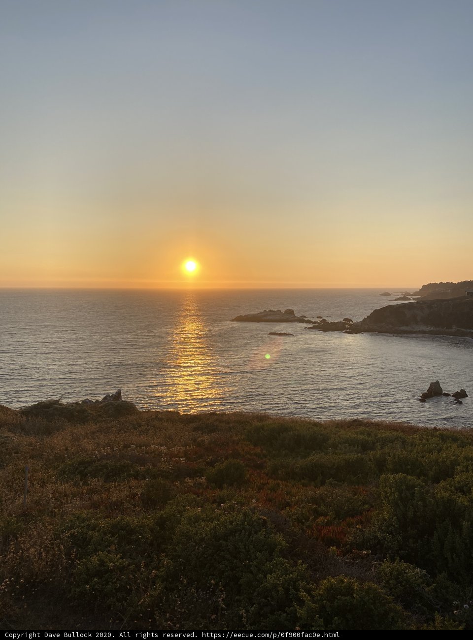 The Majestic Sunset over the Pacific Coast