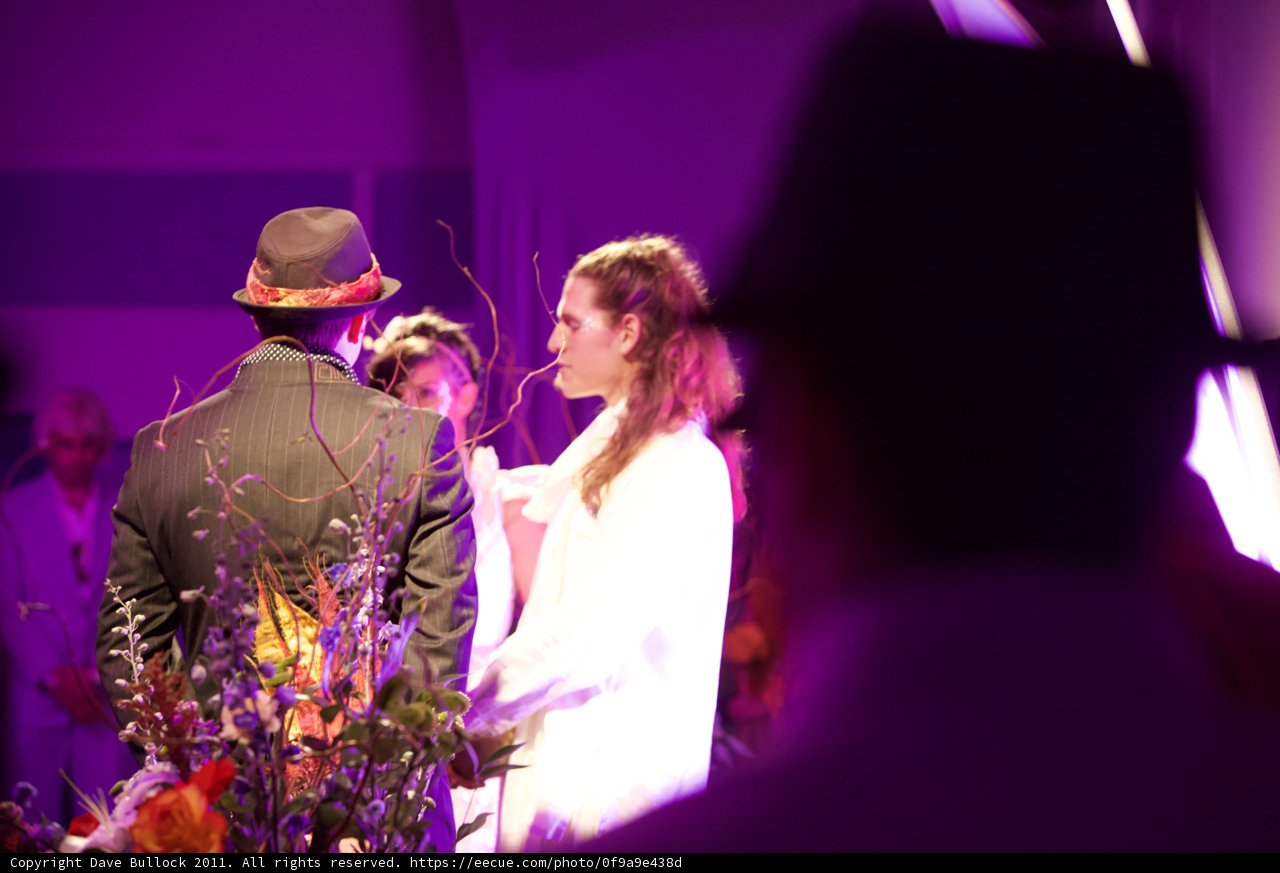 A Purple Glow for the Newlyweds