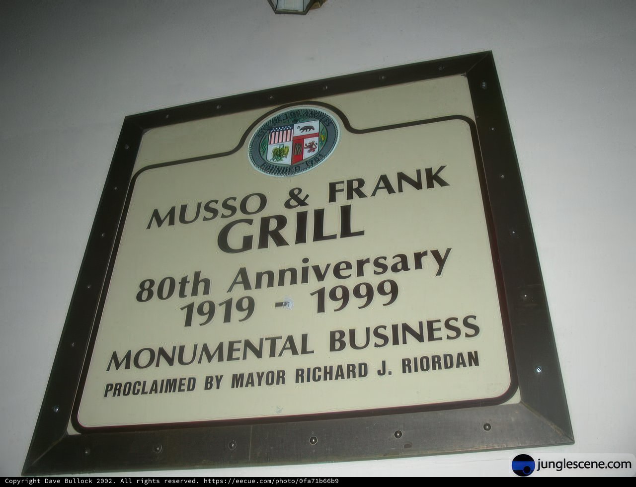 Musso & Frank Grill Celebrates 80th Anniversary