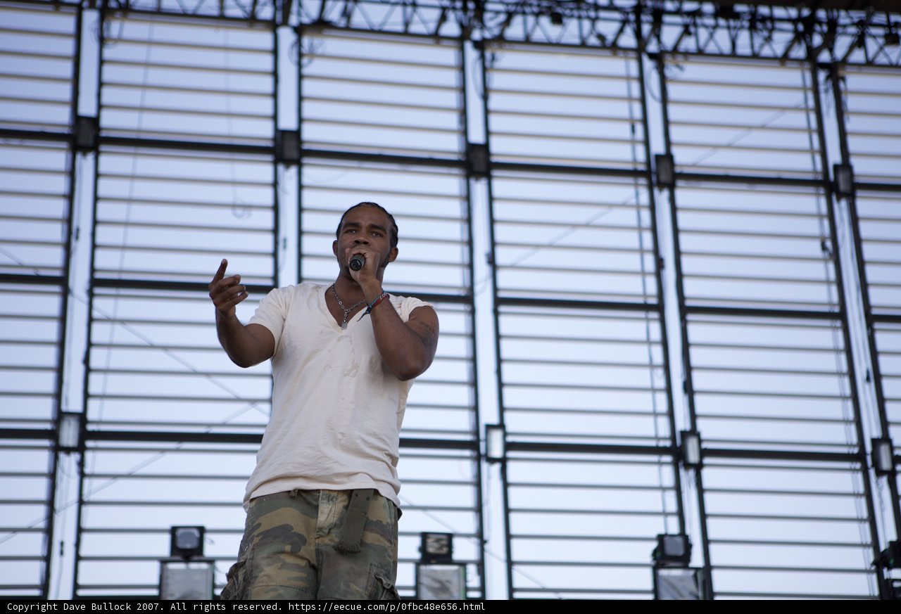 Pharoahe Monch Rocks Coachella Stage with White Shirt and Microphone