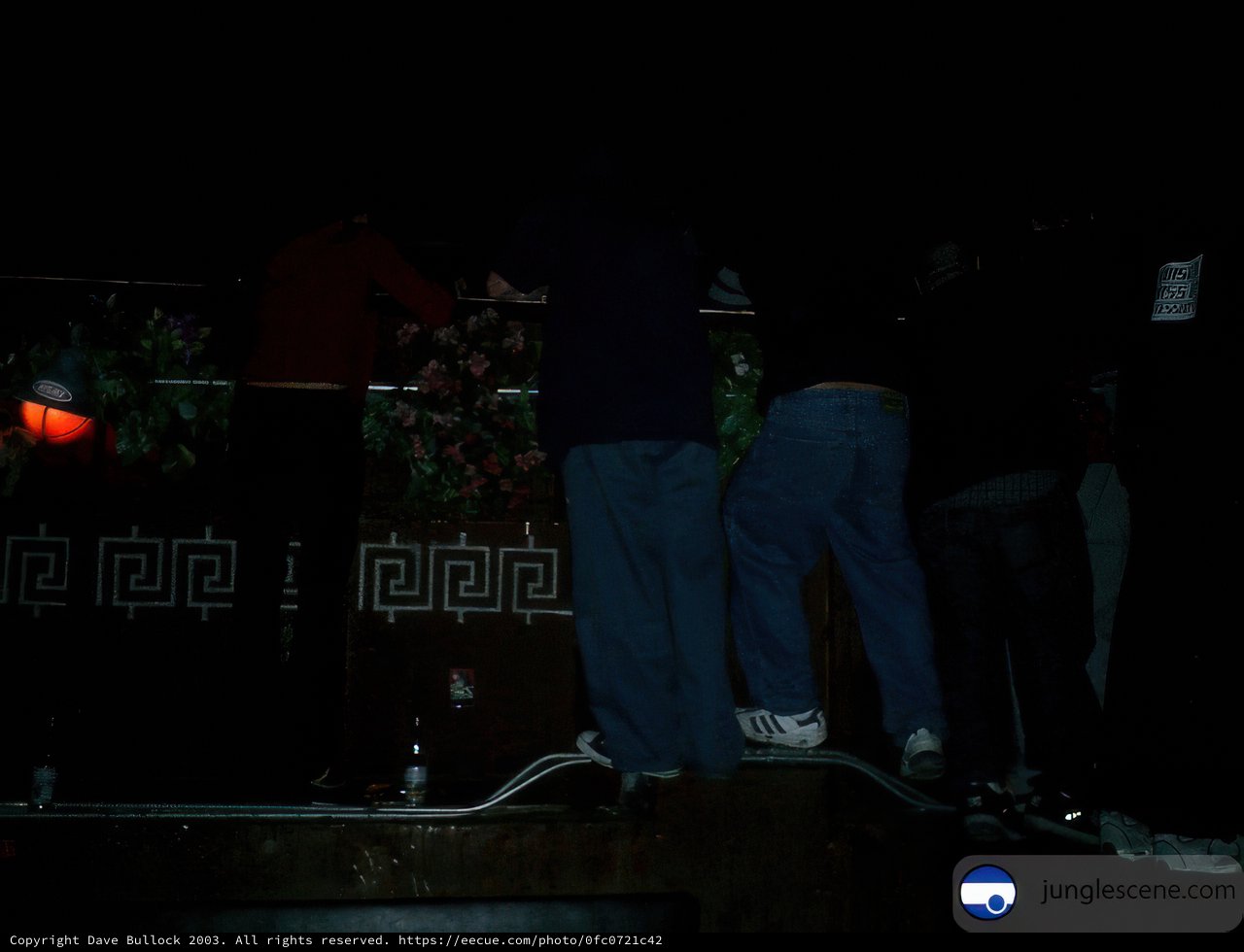 Nighttime Balcony Gathering