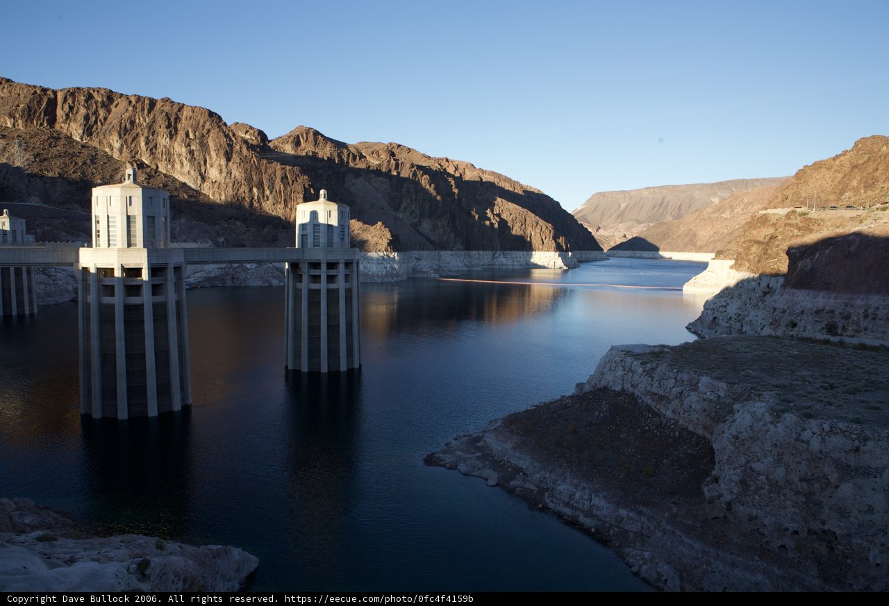The Majestic Hoover Dam in the Desert