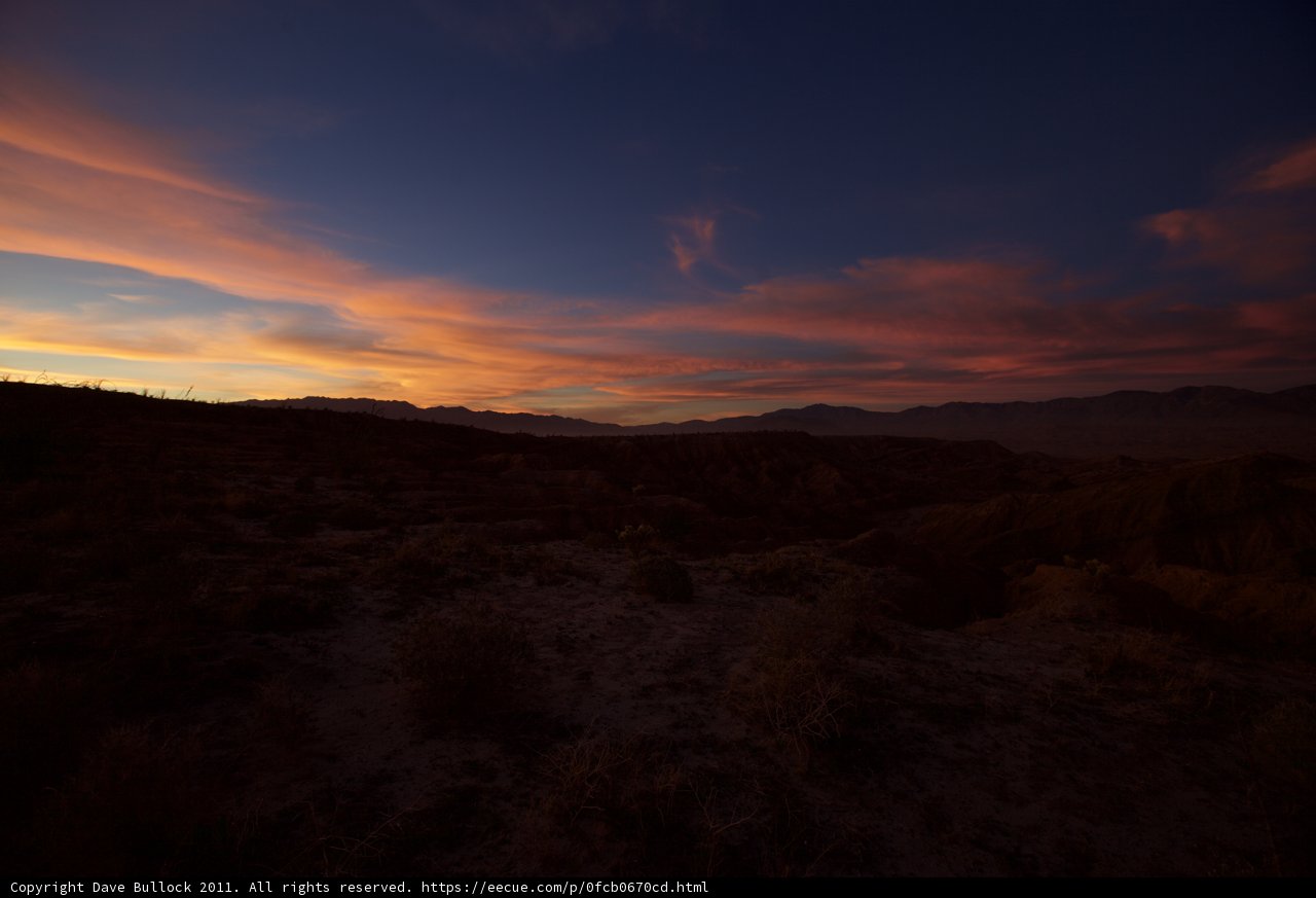 Desert Sunset with Dramatic Clouds