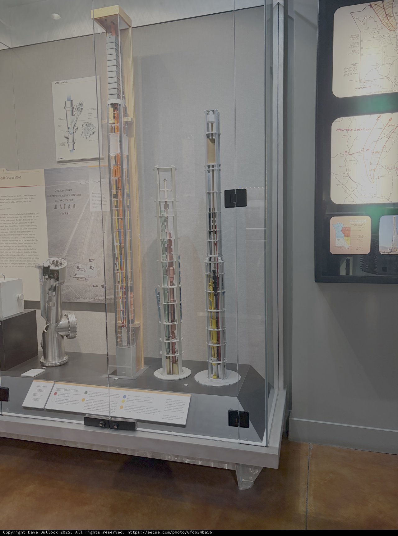 Museum Display of Core Sample Models