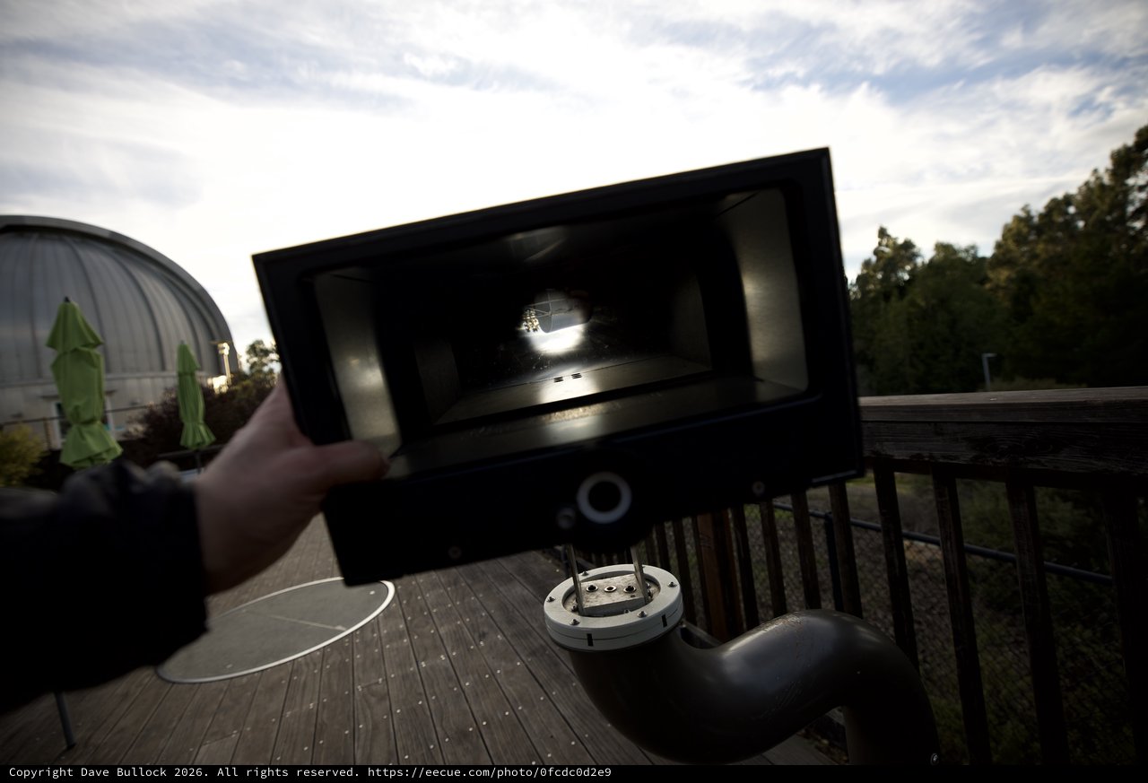 Solar Eclipse Observation Through Pinhole Camera Box