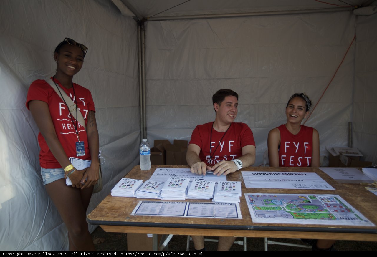 FYF Fest Staff Laughing