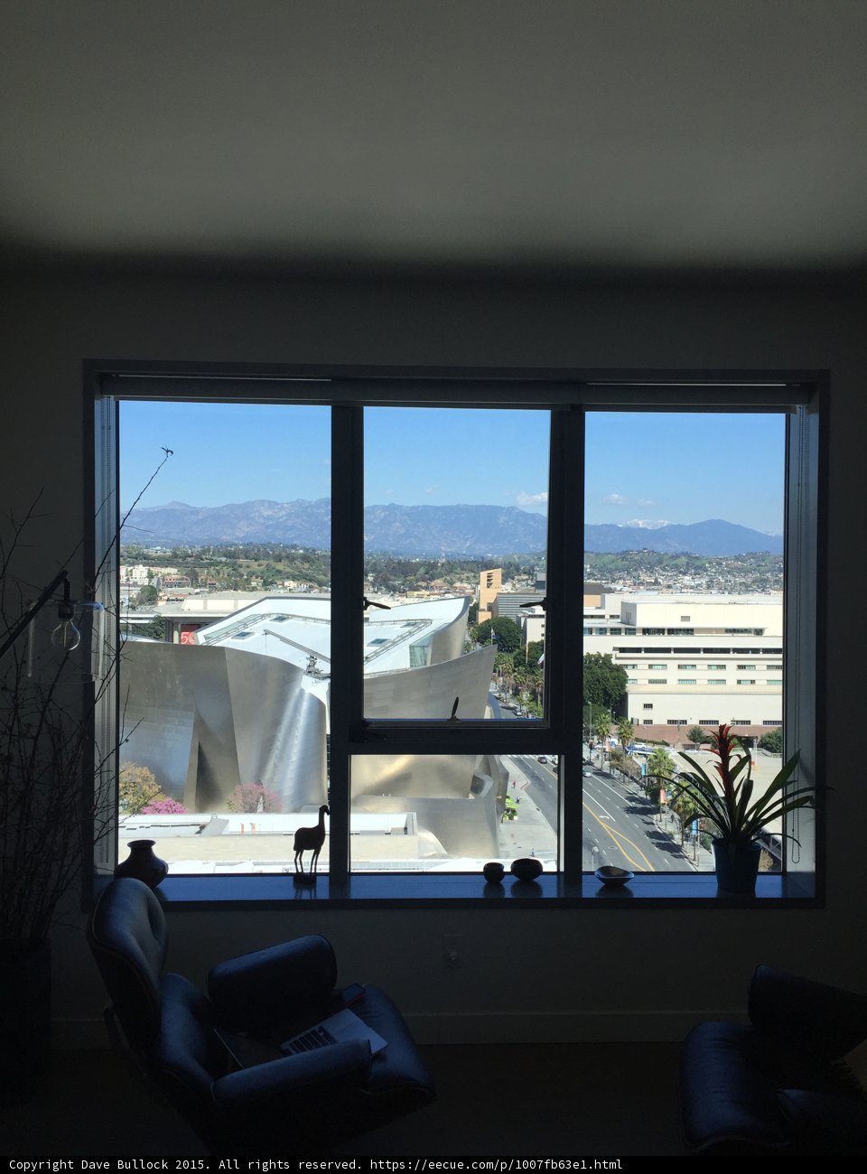 LA Mountains Window View