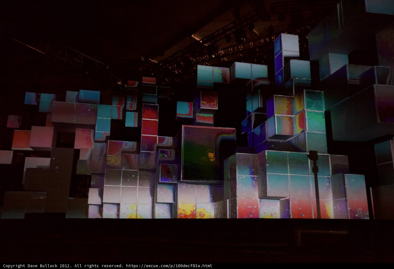 Colorful Collage Projection Screen
