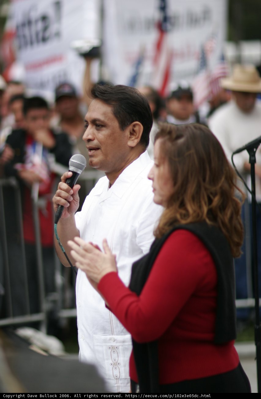 Student Protest Leaders Address Crowd