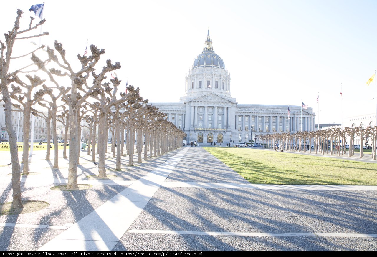 San Francisco City Hall Shining under the Sky