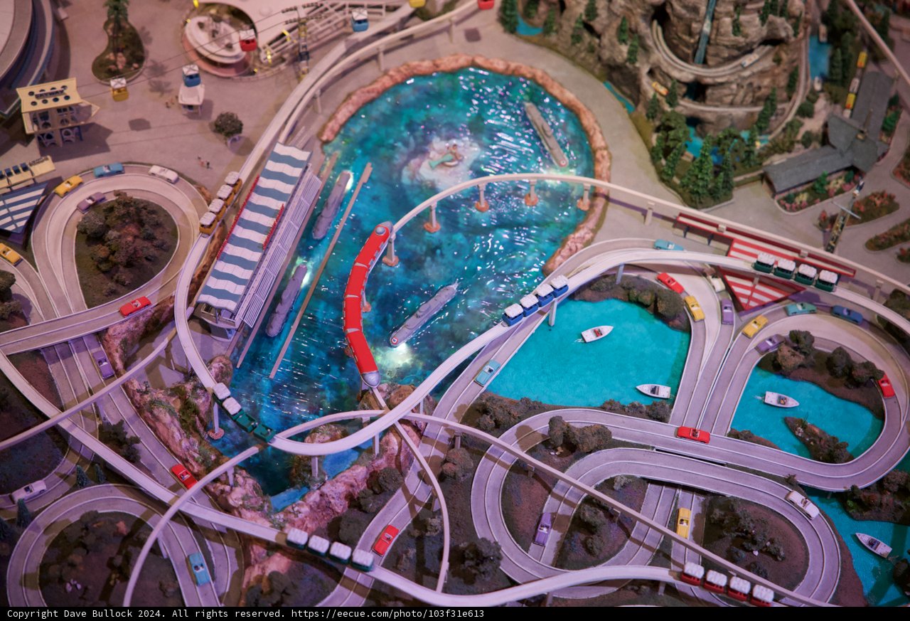 Miniature World of Trains and Water Fun