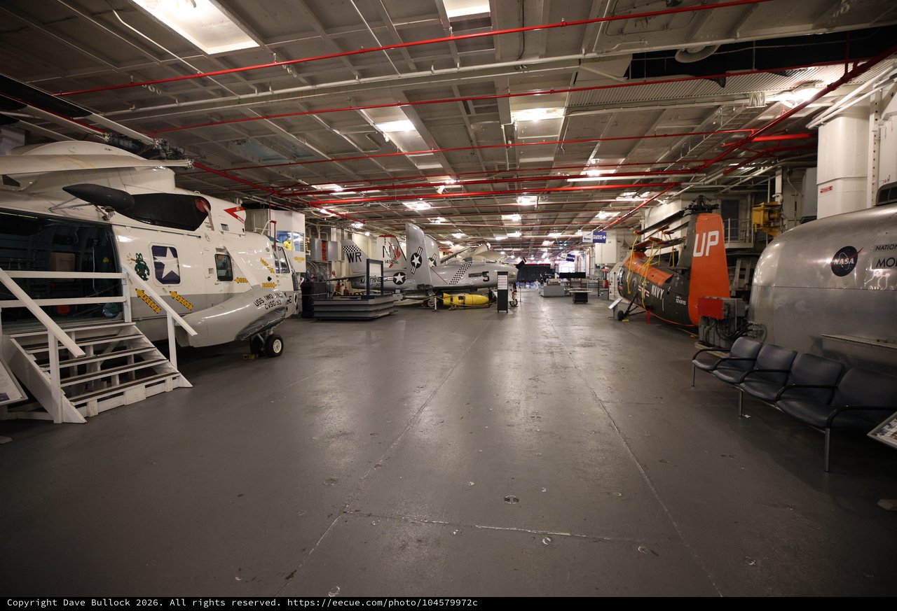 Historic Aircraft Collection in USS Hornet Museum Hangar