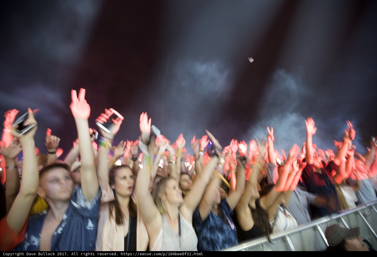 Coachella Crowd at Night