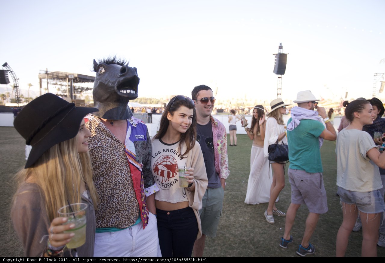 Horse Masks in the Crowd