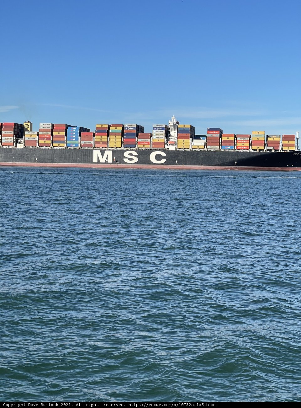 Container Ship on San Francisco Bay