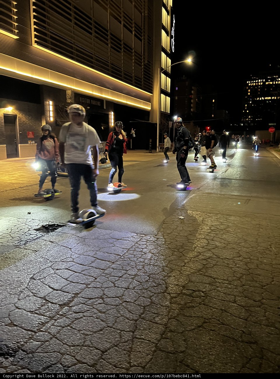 Night Skate in the Urban Metropolis