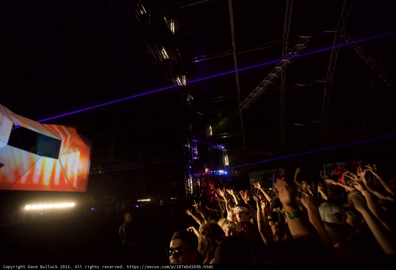 Coachella Crowd Watching the Stage on Large Screen