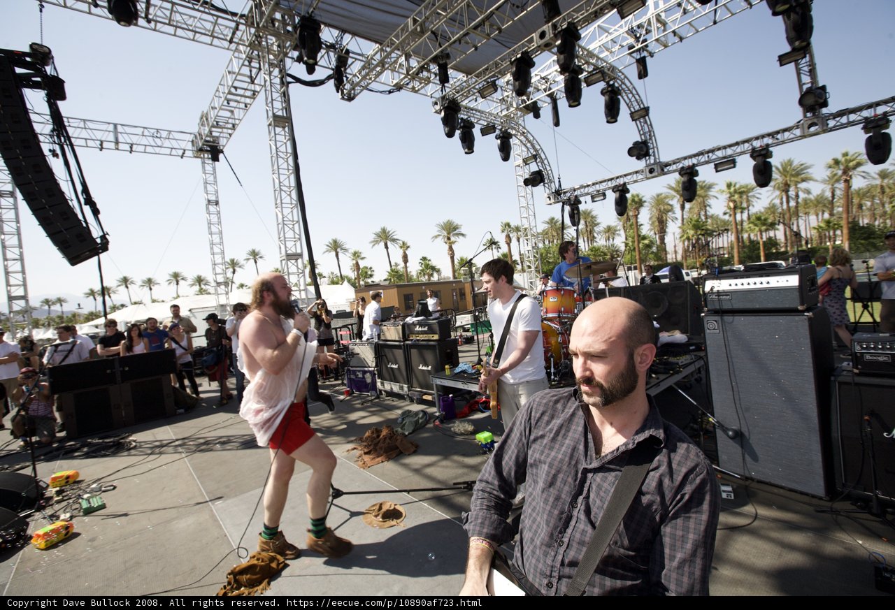 Guitarist on Stage at Coachella Music Festival