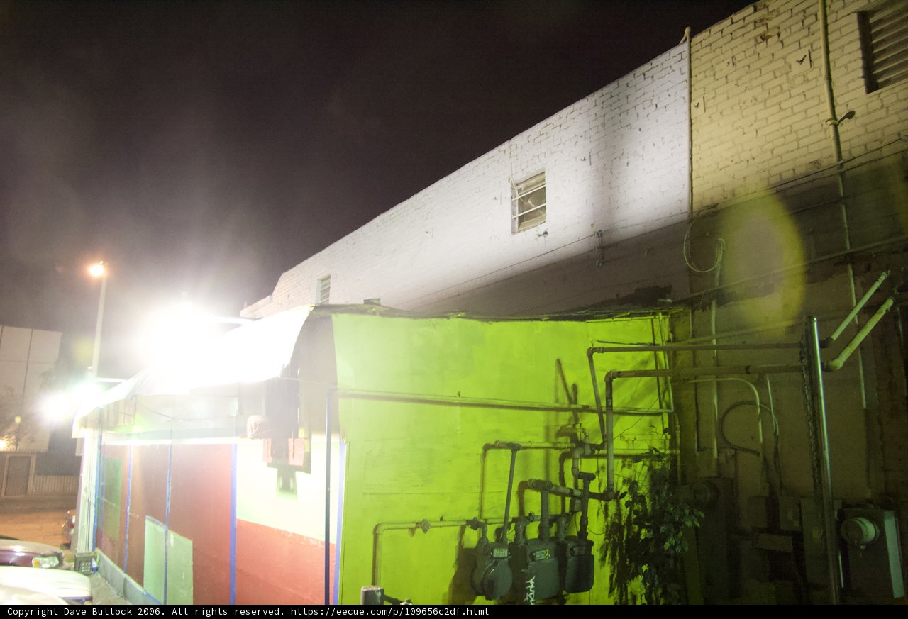 Illuminated Factory Building