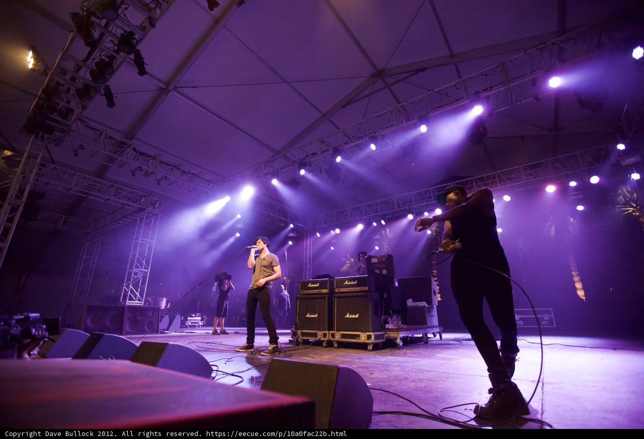 Alec Empire rocks the stage at Coachella 2012