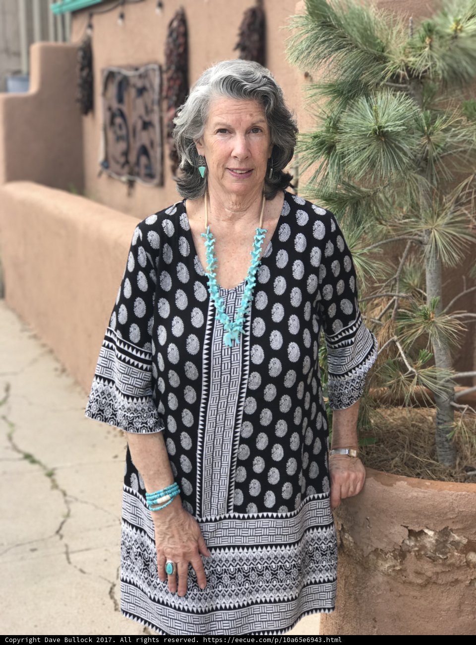 Polka Dot Lady in Santa Fe