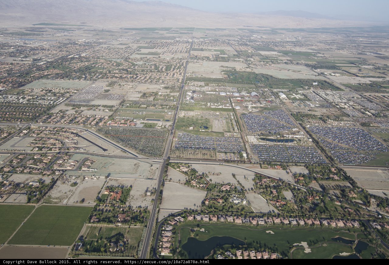Aerial Cityscape of Indio