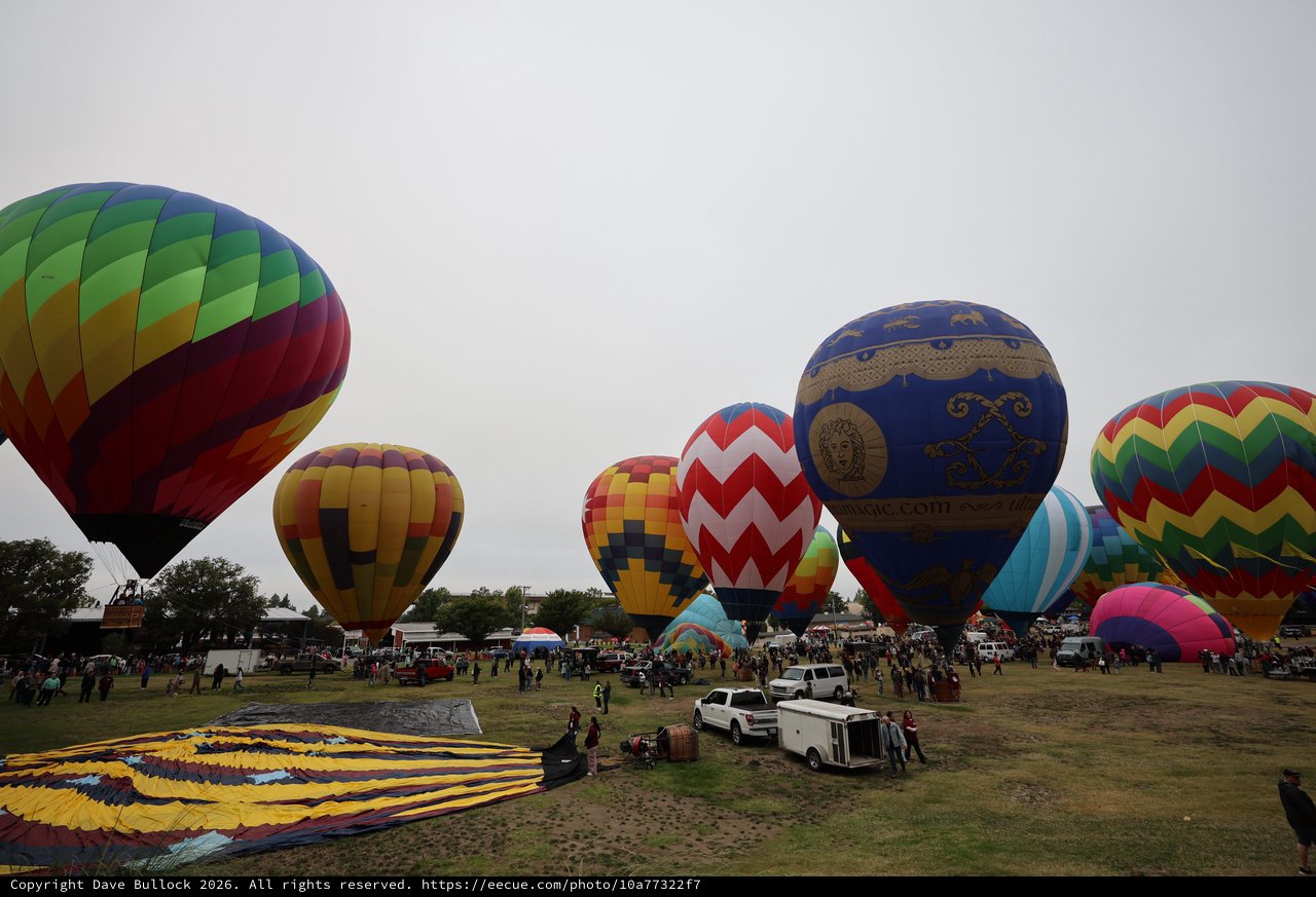 Colorful Hot Air Balloons Fill Sonoma County Skies