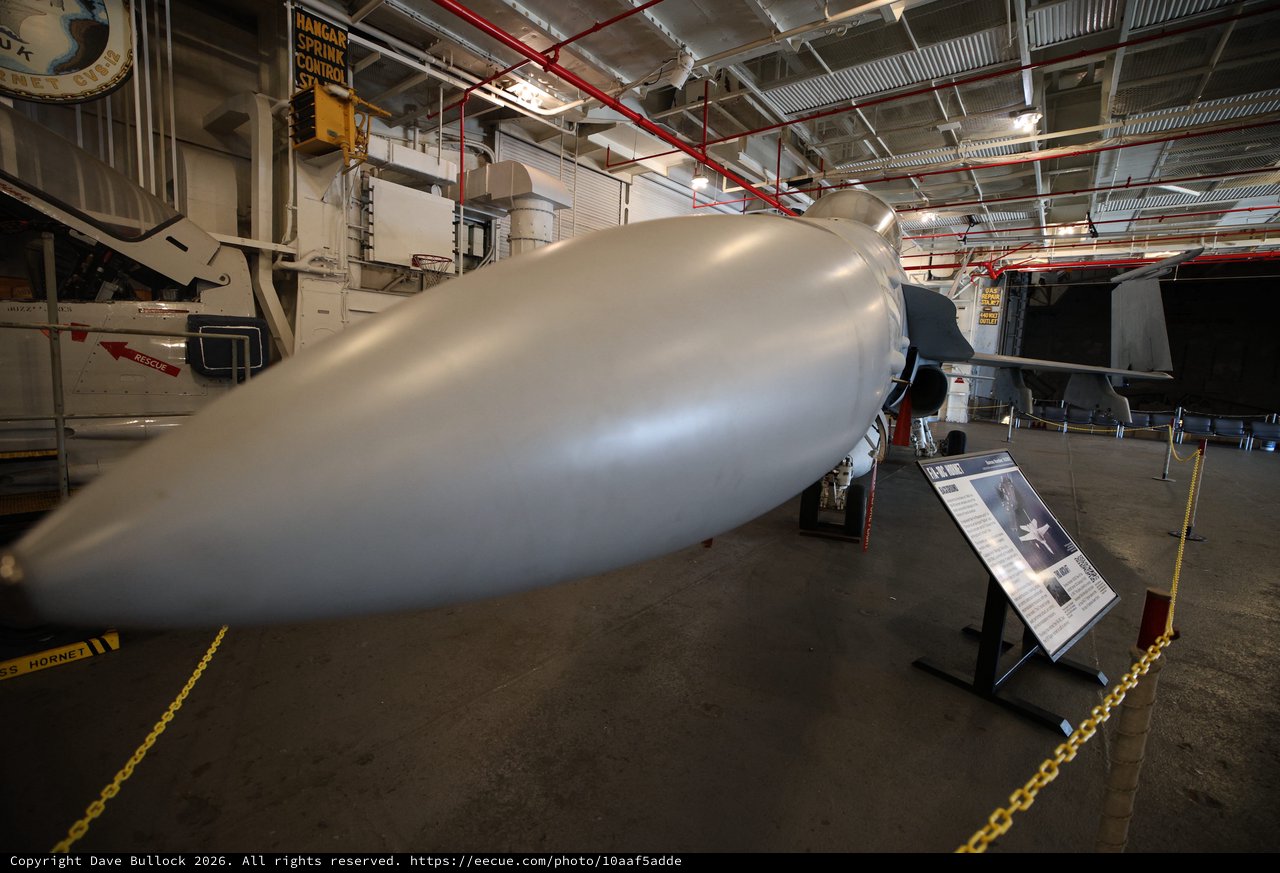 Gray Drop Tank Display at USS Hornet Museum