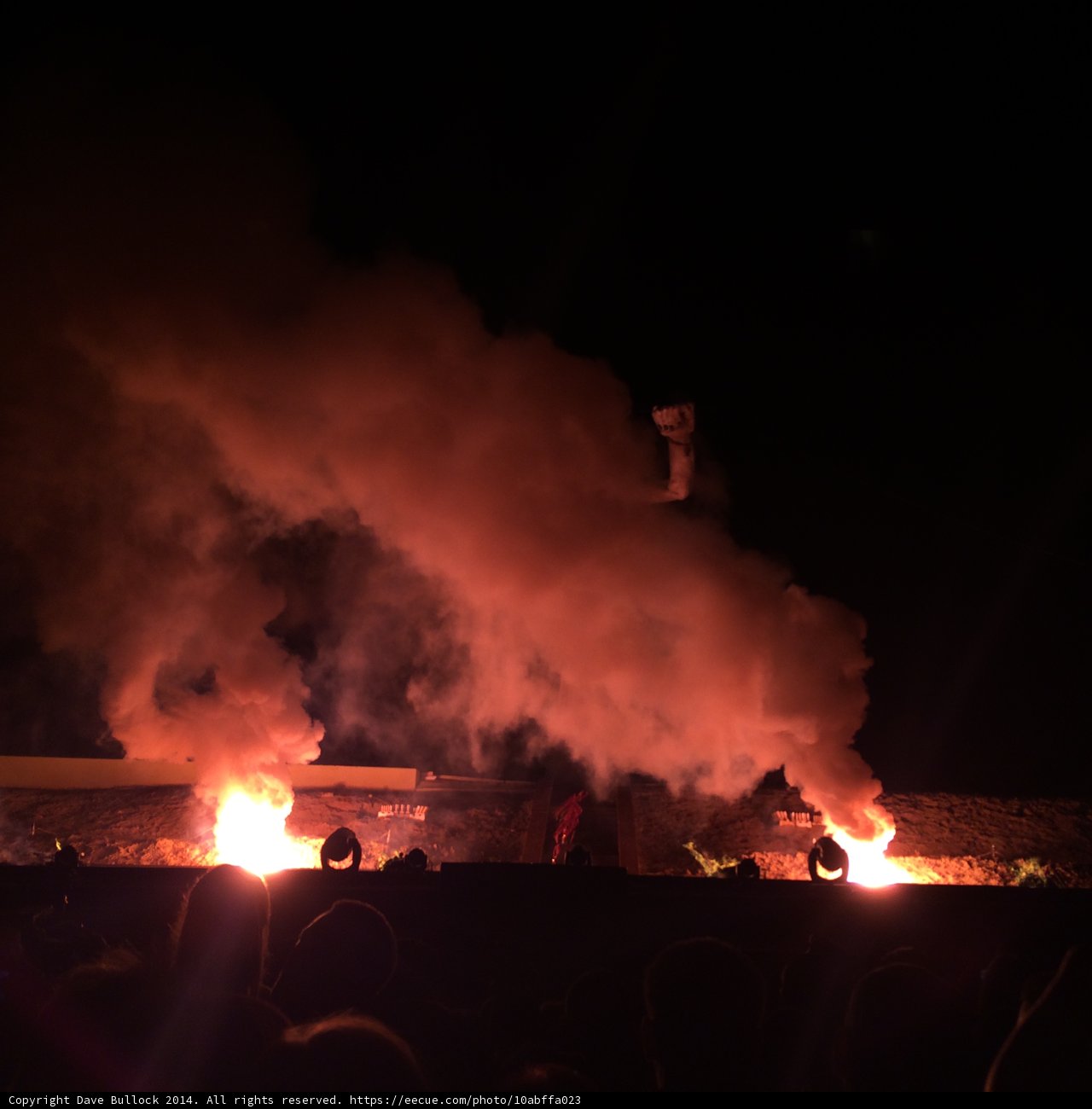 Fiery Night at Fort Marcy Ballpark