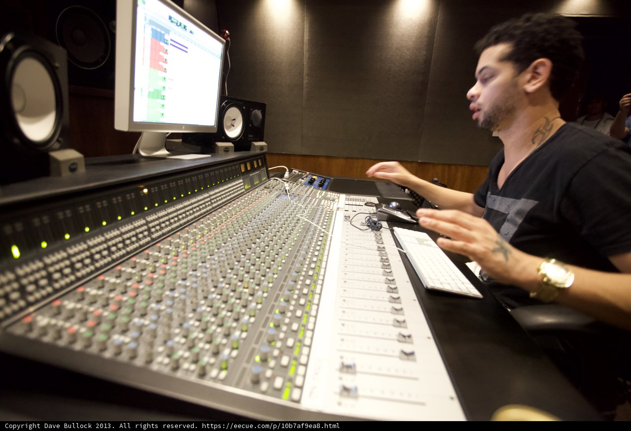Marc Kinchen Mixing Up a Storm in the Recording Studio