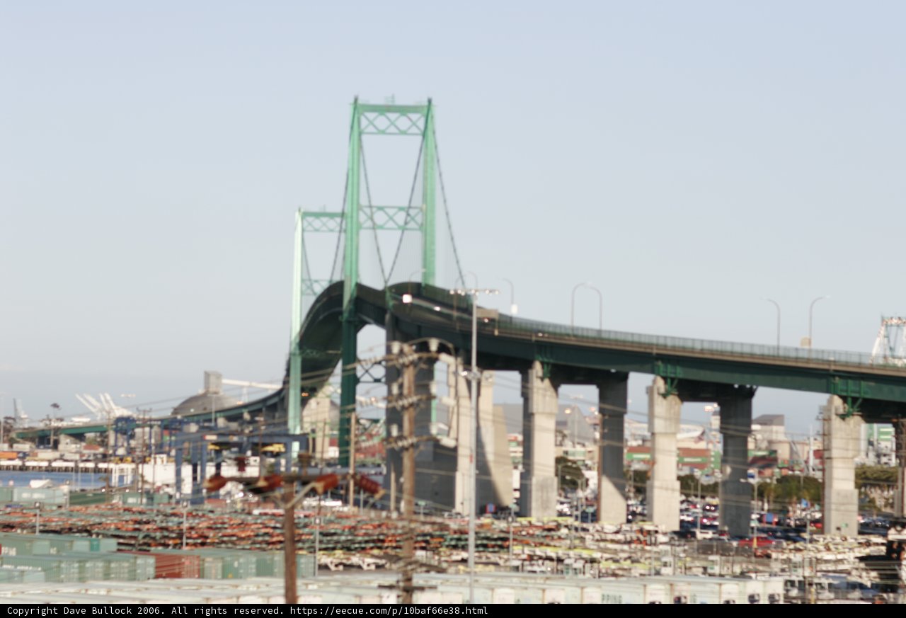 Urban Bridge Crossing Over Waterfront