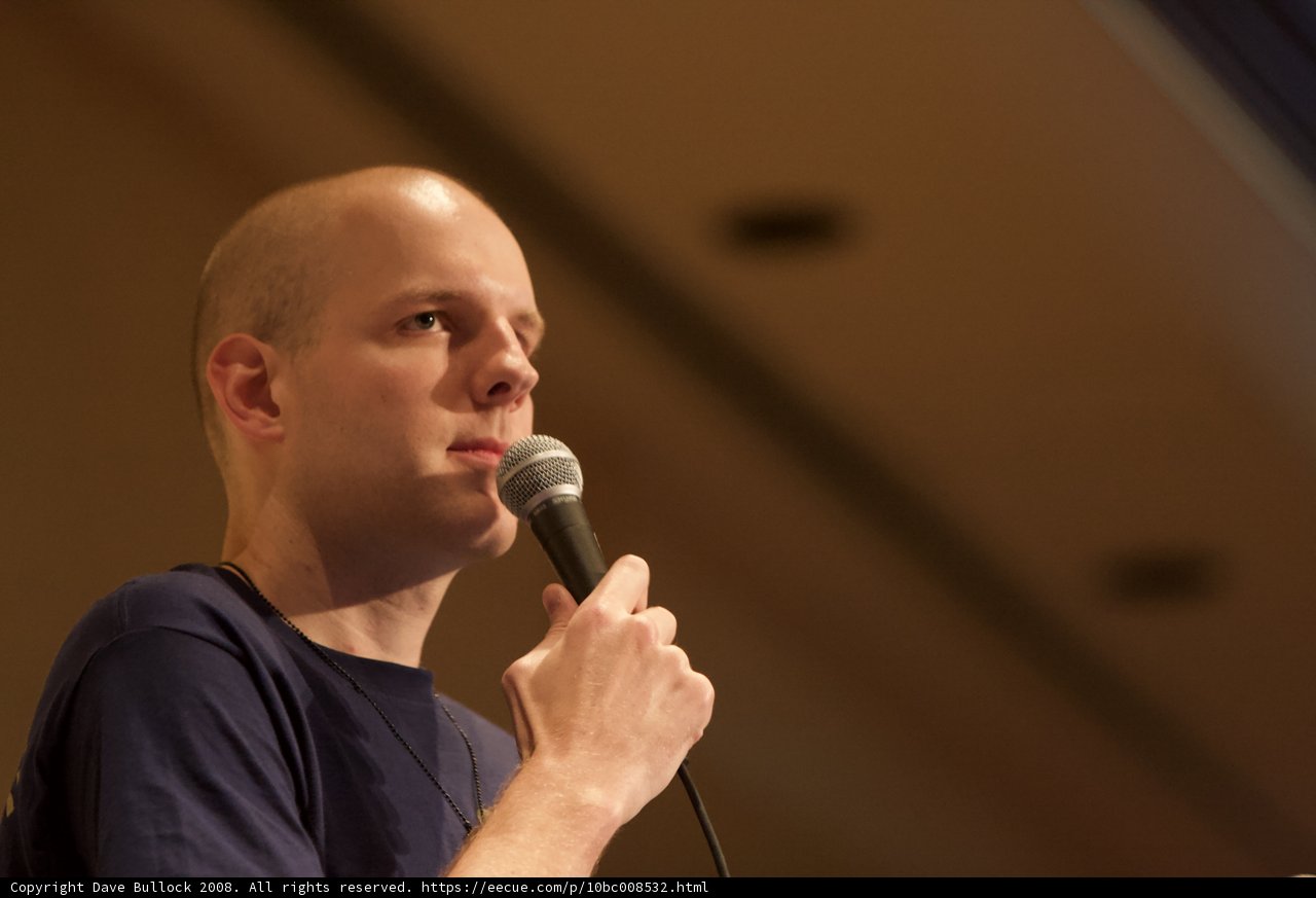 Bald Entertainer Performs at Defcon Day 3