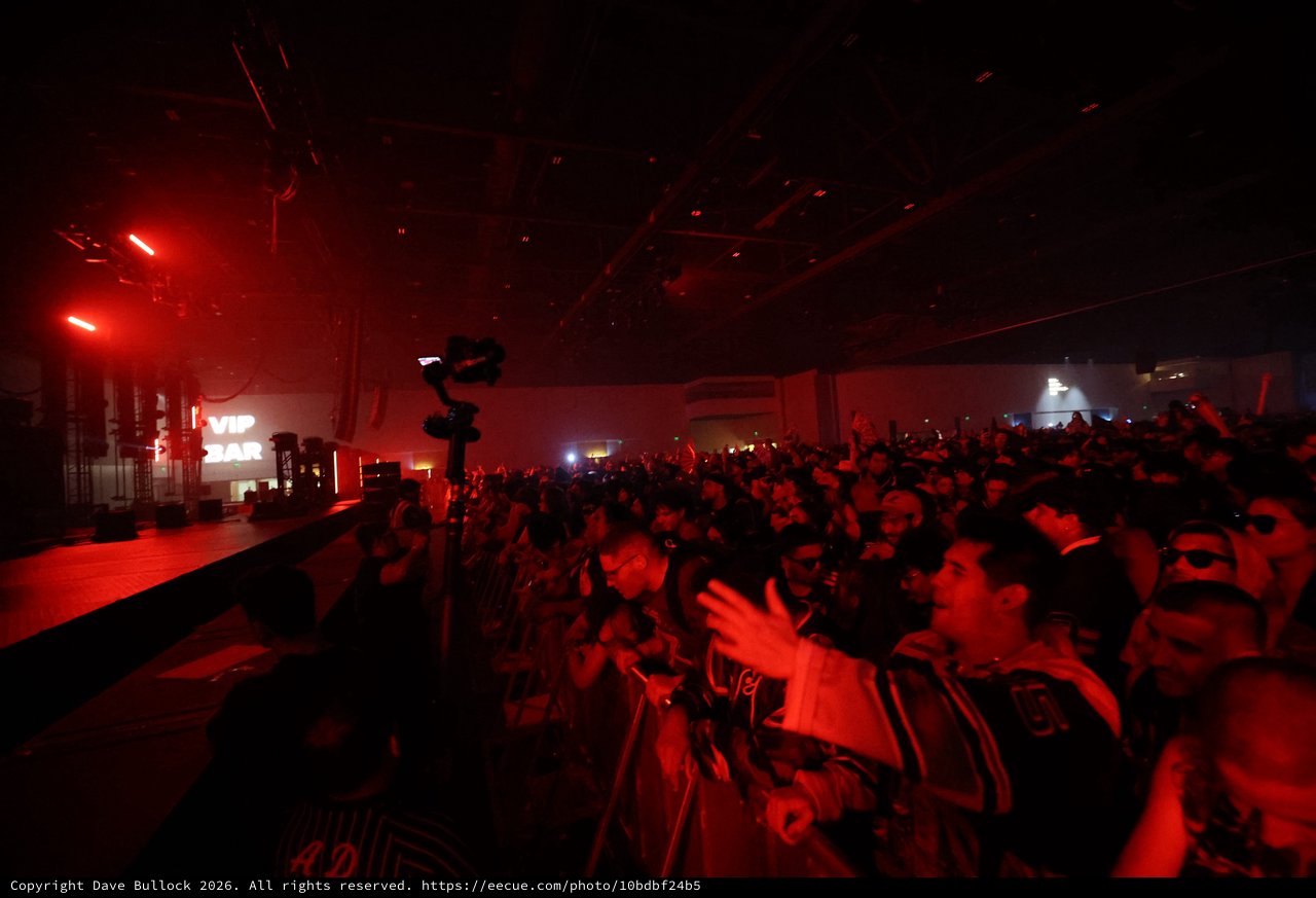 Red-Lit Crowd Surges at Wobbleland 2026 Festival