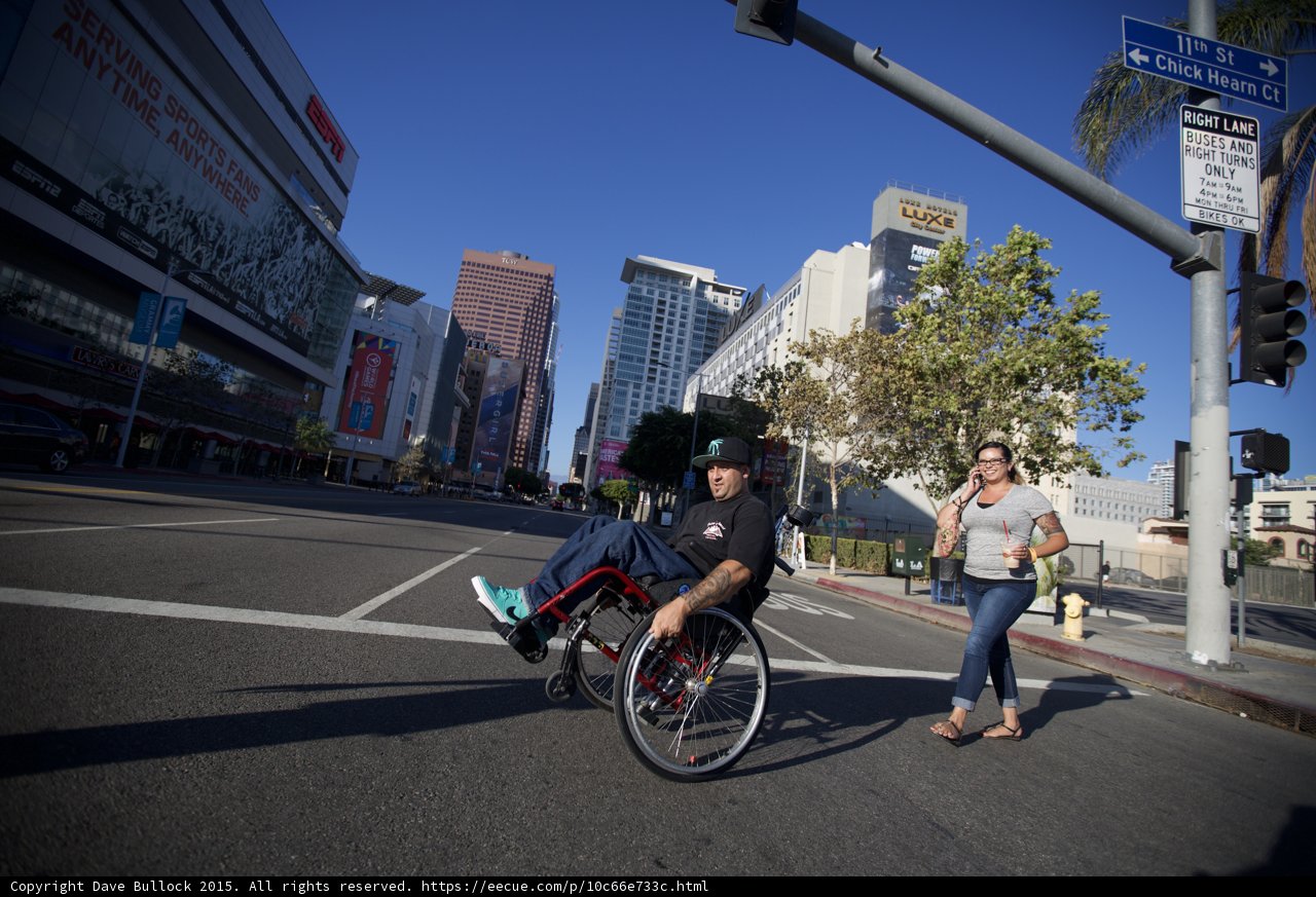 LA Live Intersection Crossing