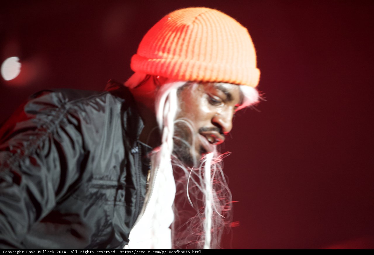André 3000 in a Hat and Wig