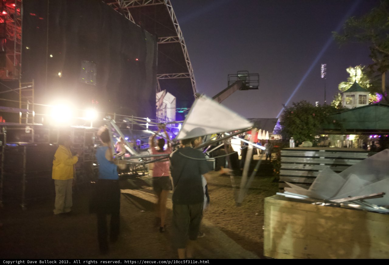 Nighttime Concert Crowd