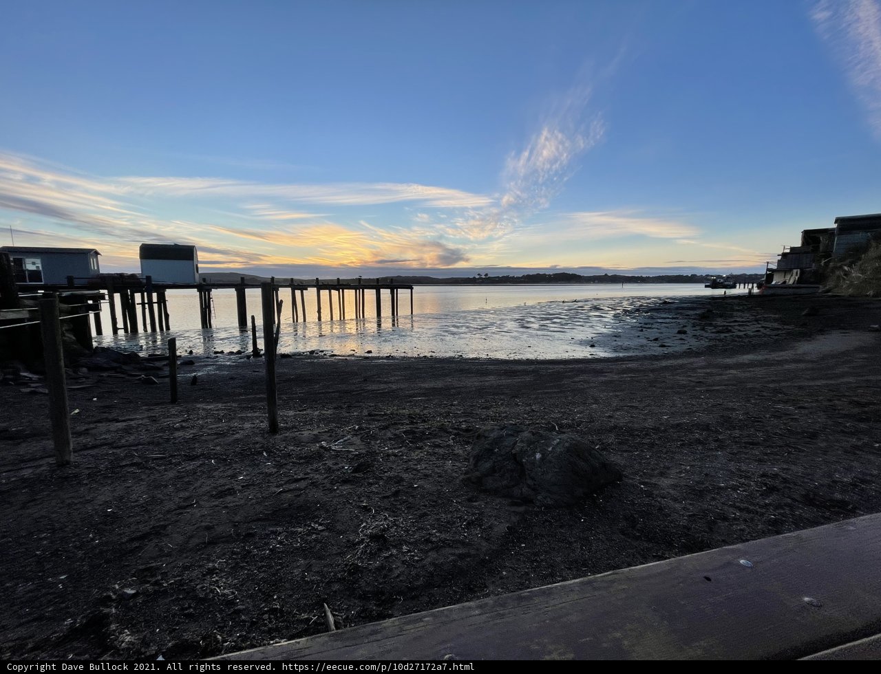Sunset over Bodega Bay Pier