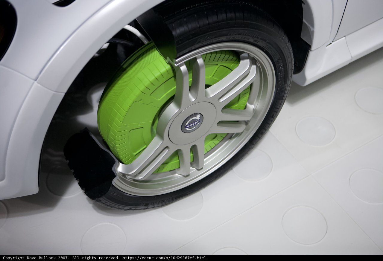 Green Alloy Wheel Close Up