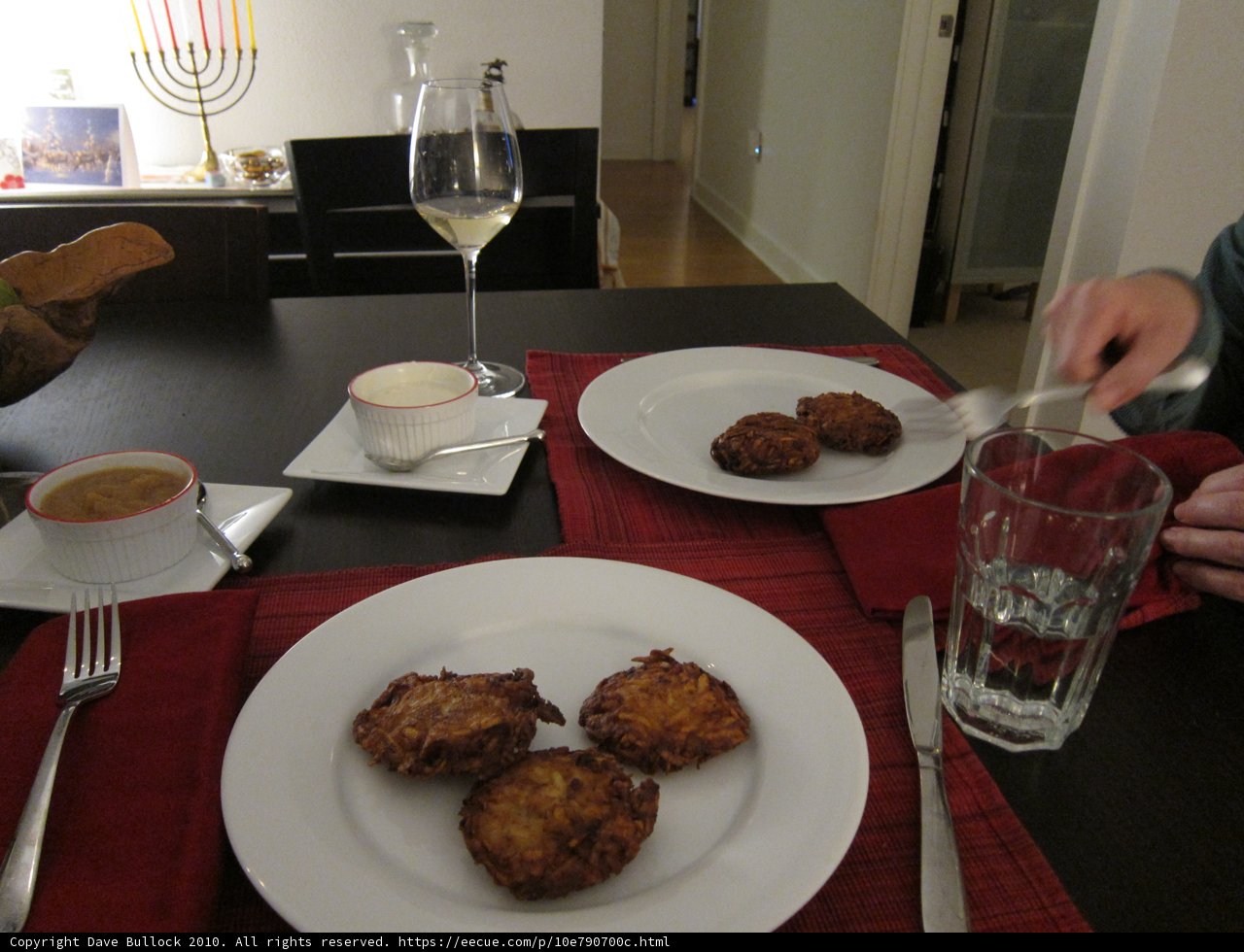 Chanukkah Dinner Party Table Setting