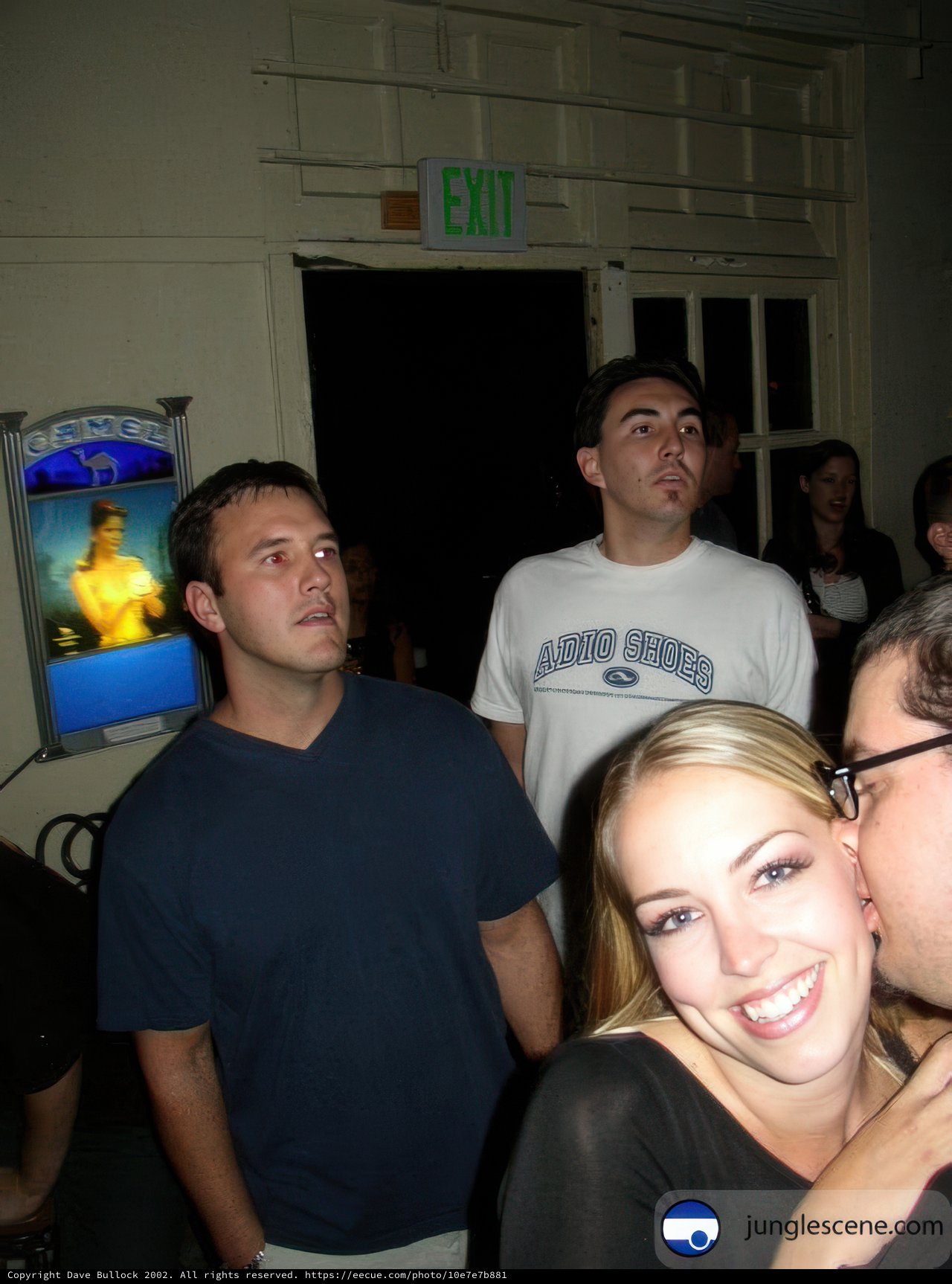 Romantic Kiss at the Door