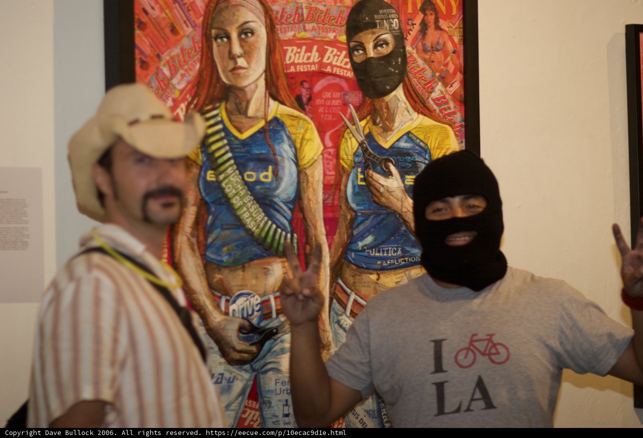 Masked Men Hold Up Hands