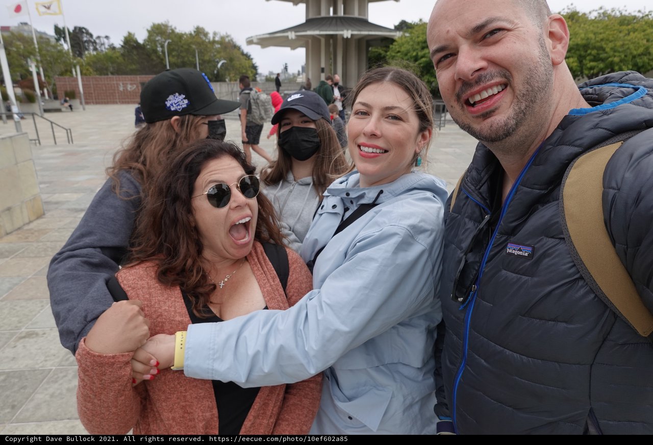 Friends Celebrating Together at Public Venue