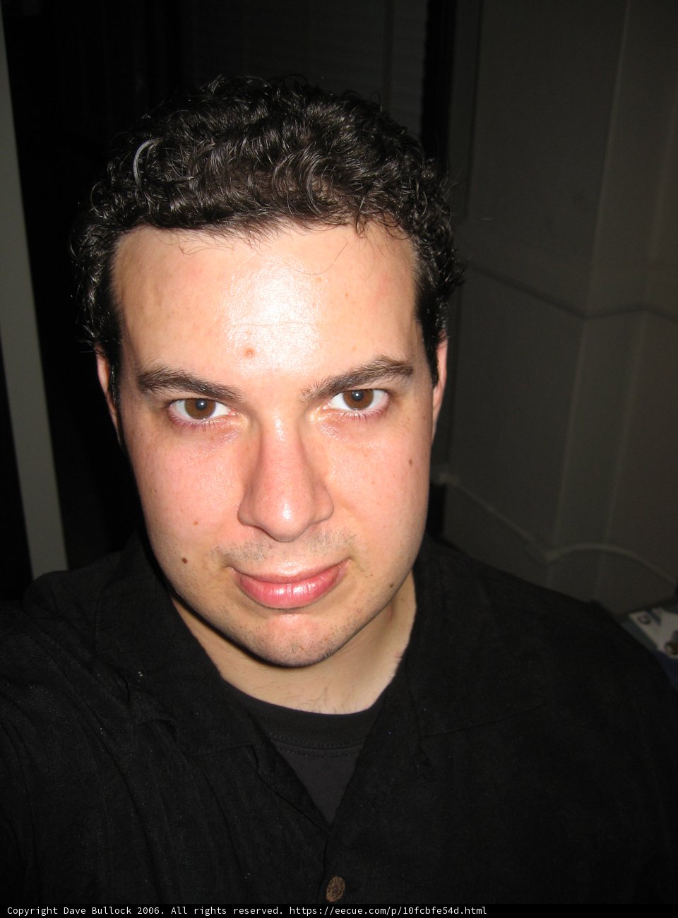 Happy Portrait of Dave B in Black Shirt