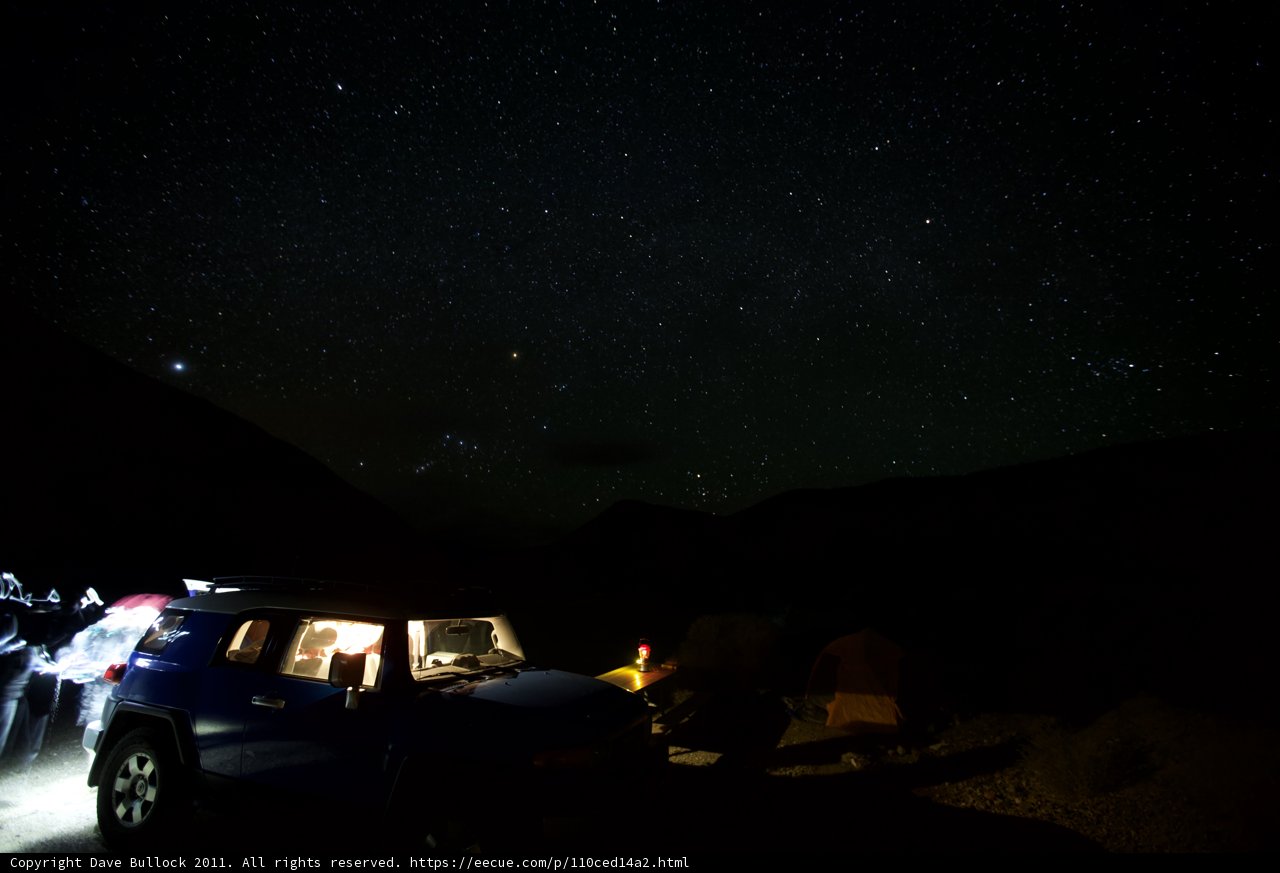 Nighttime Parking Beneath the Stars