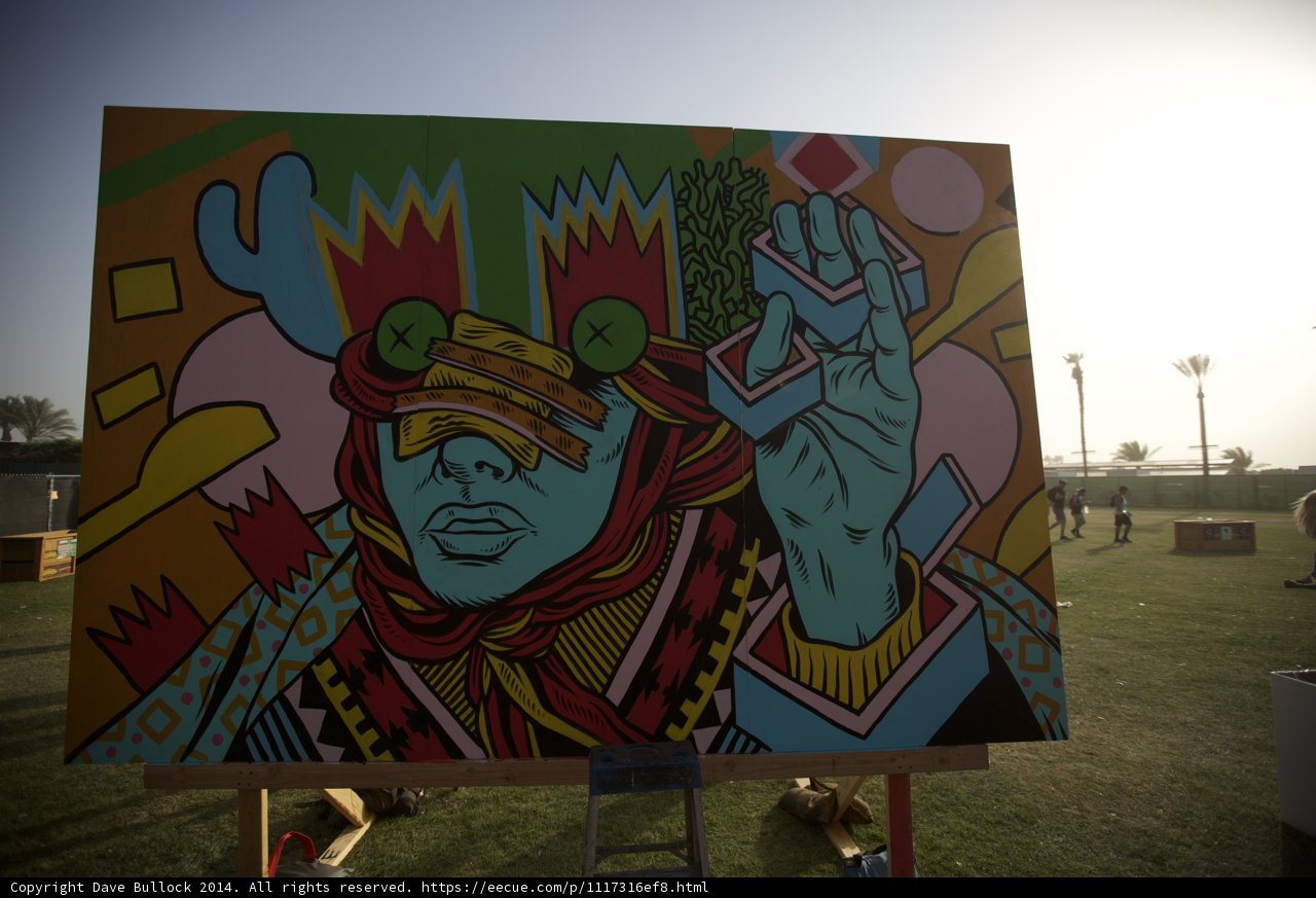 Colorful Mural of a Person