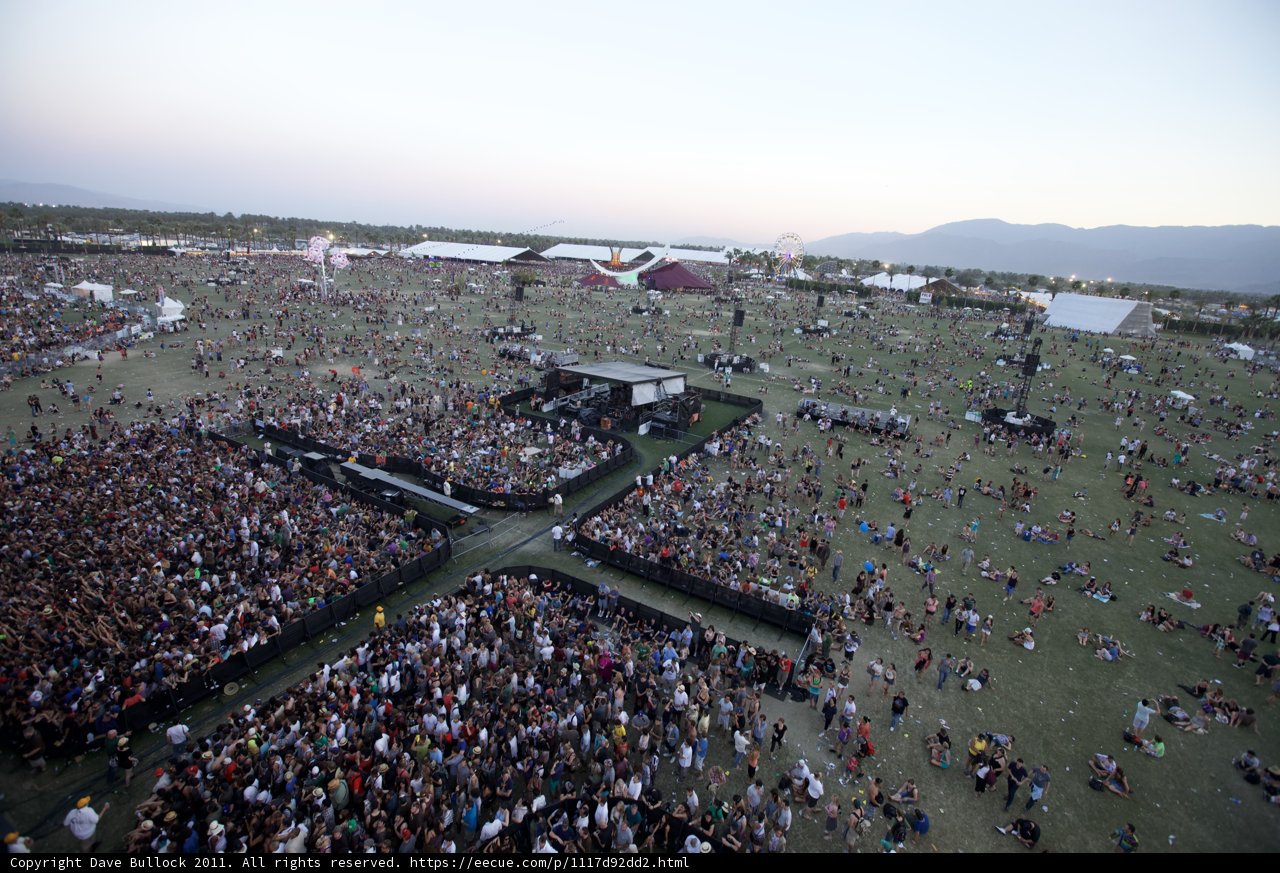 Coachella Crowd Soars in the Blue Skies
